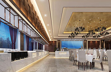 晋城金辇大酒店自助餐厅设计